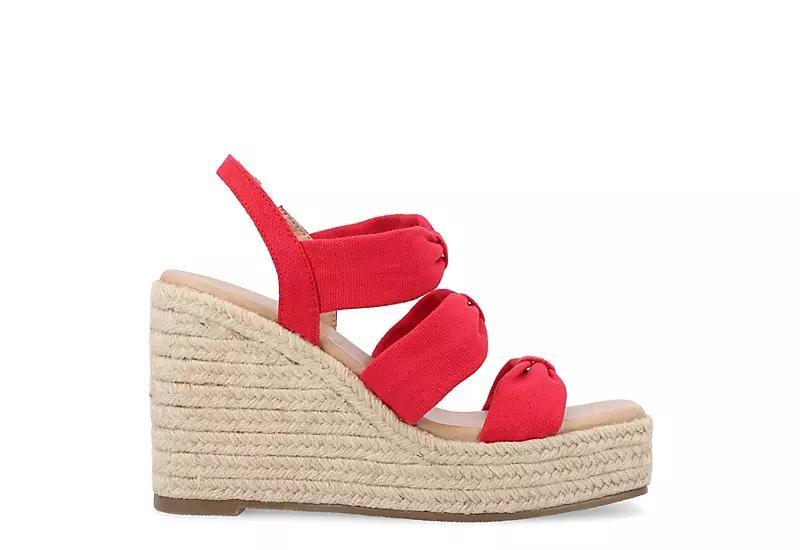 Journee Collection Womens Santorynn Platform Wedge Sandal Product Image