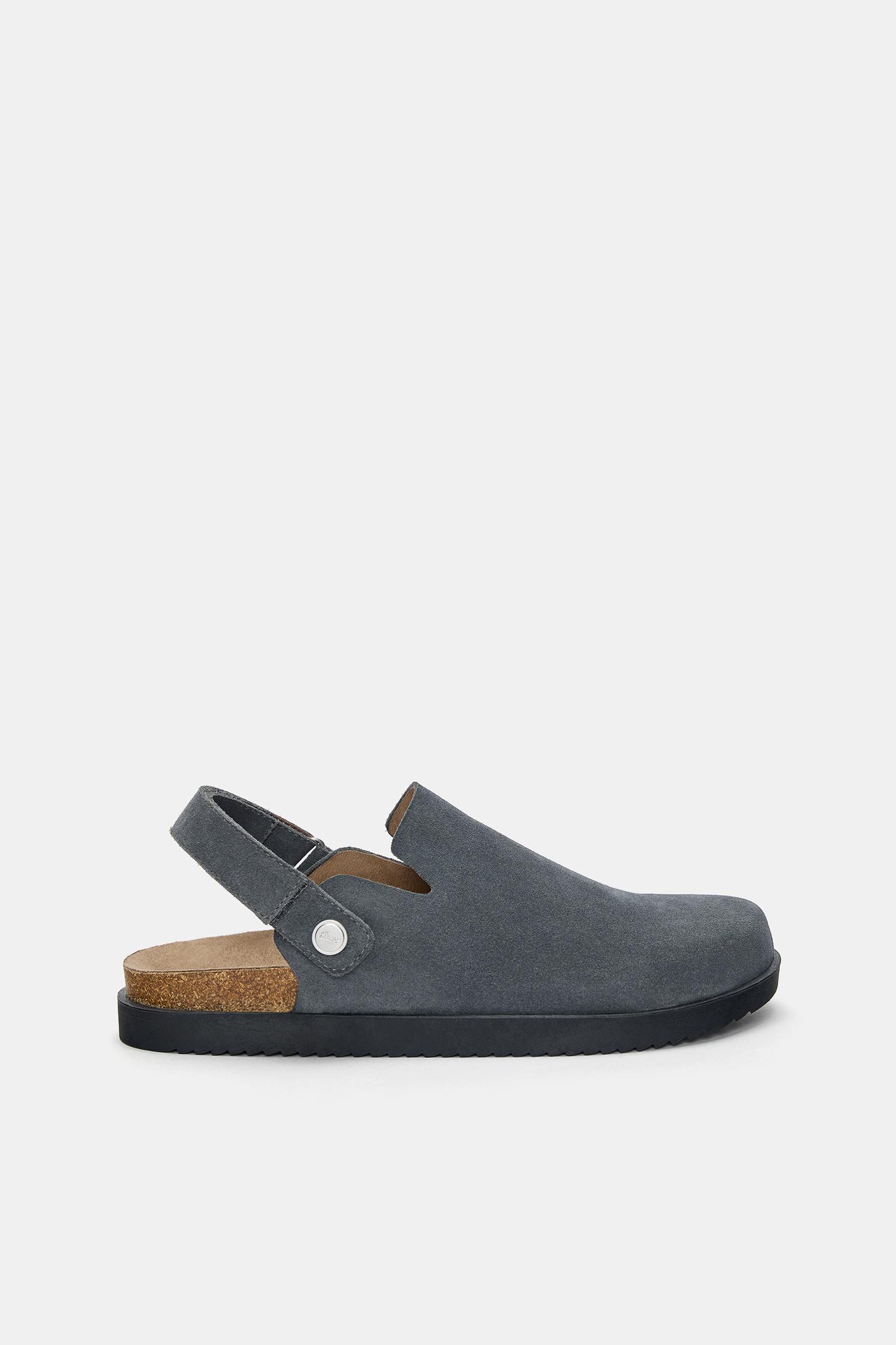 Multi-position strap leather clogs Product Image