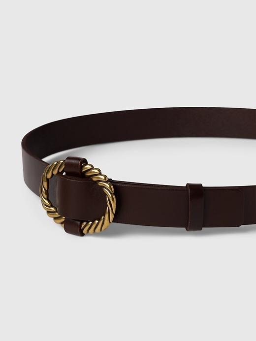 Oval Leather Belt Product Image