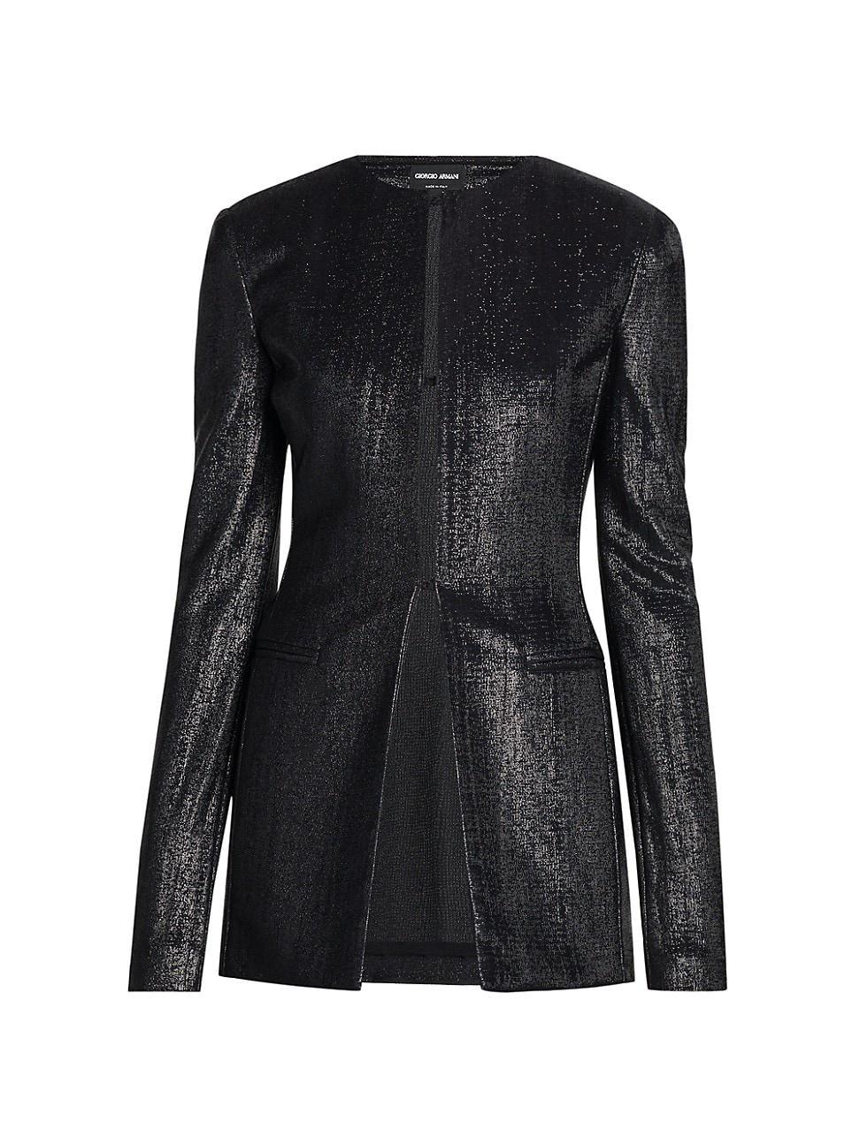 Sparkle Collarless Slim Jacket Product Image
