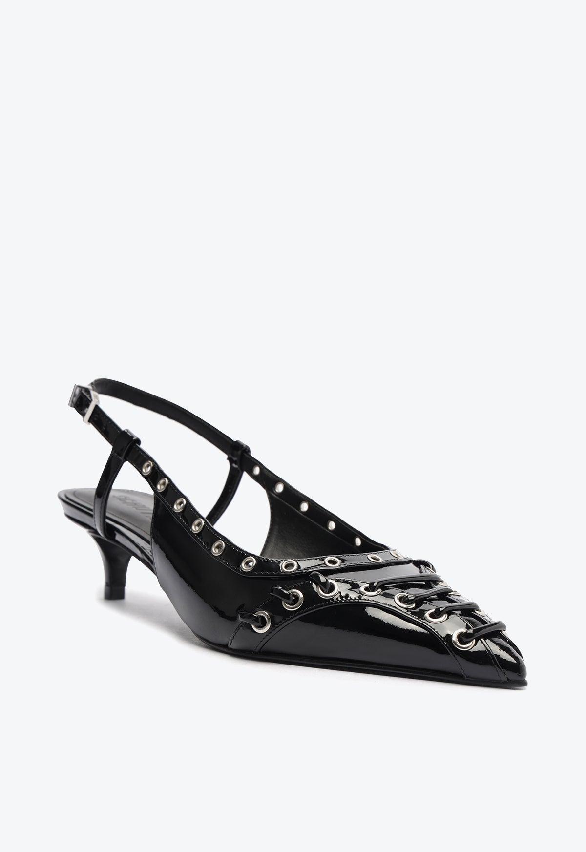 Ruth Mid Patent Leather Pump Product Image