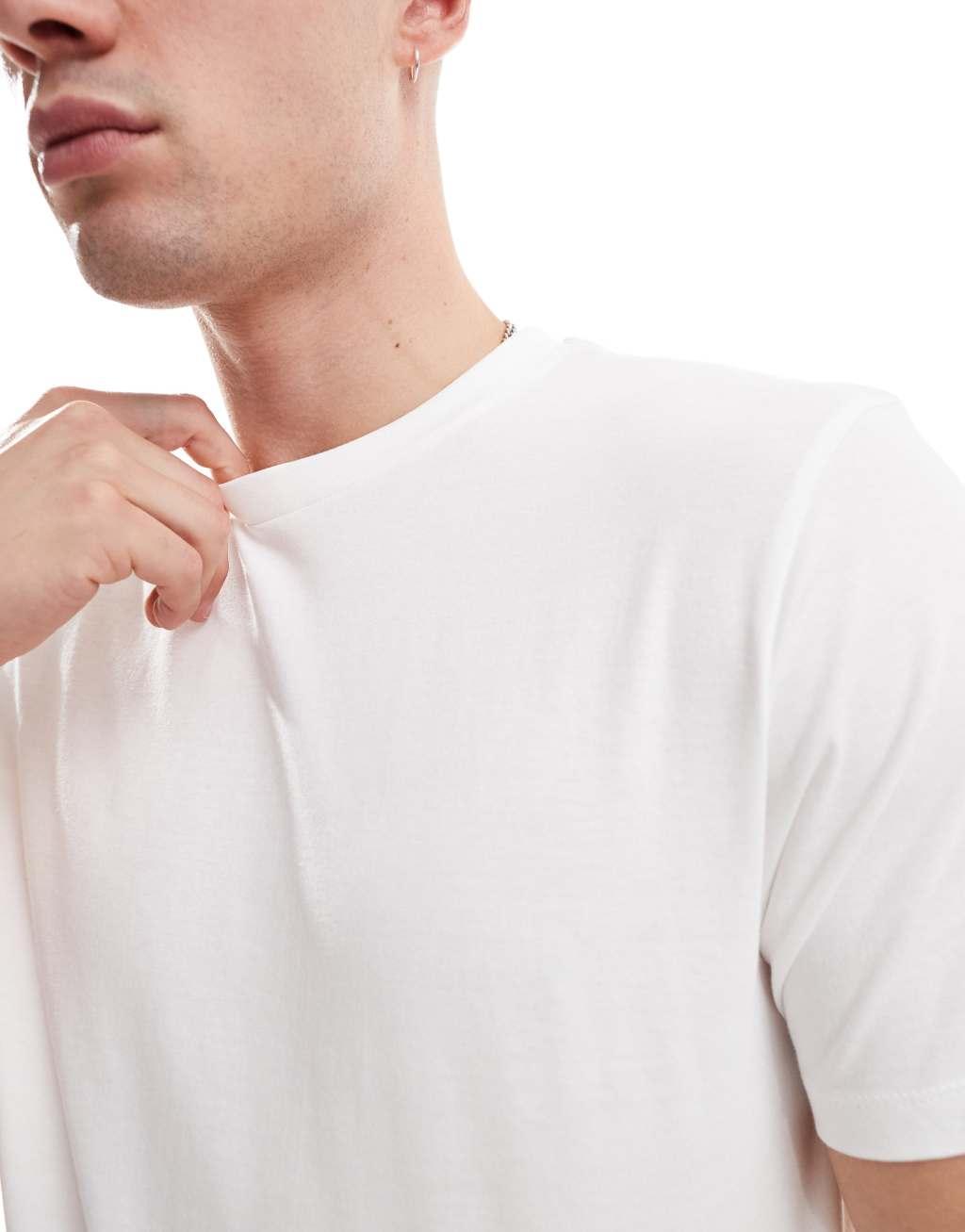 ASOS DESIGN essential 3 pack crew neck t-shirts in multiple colors Product Image