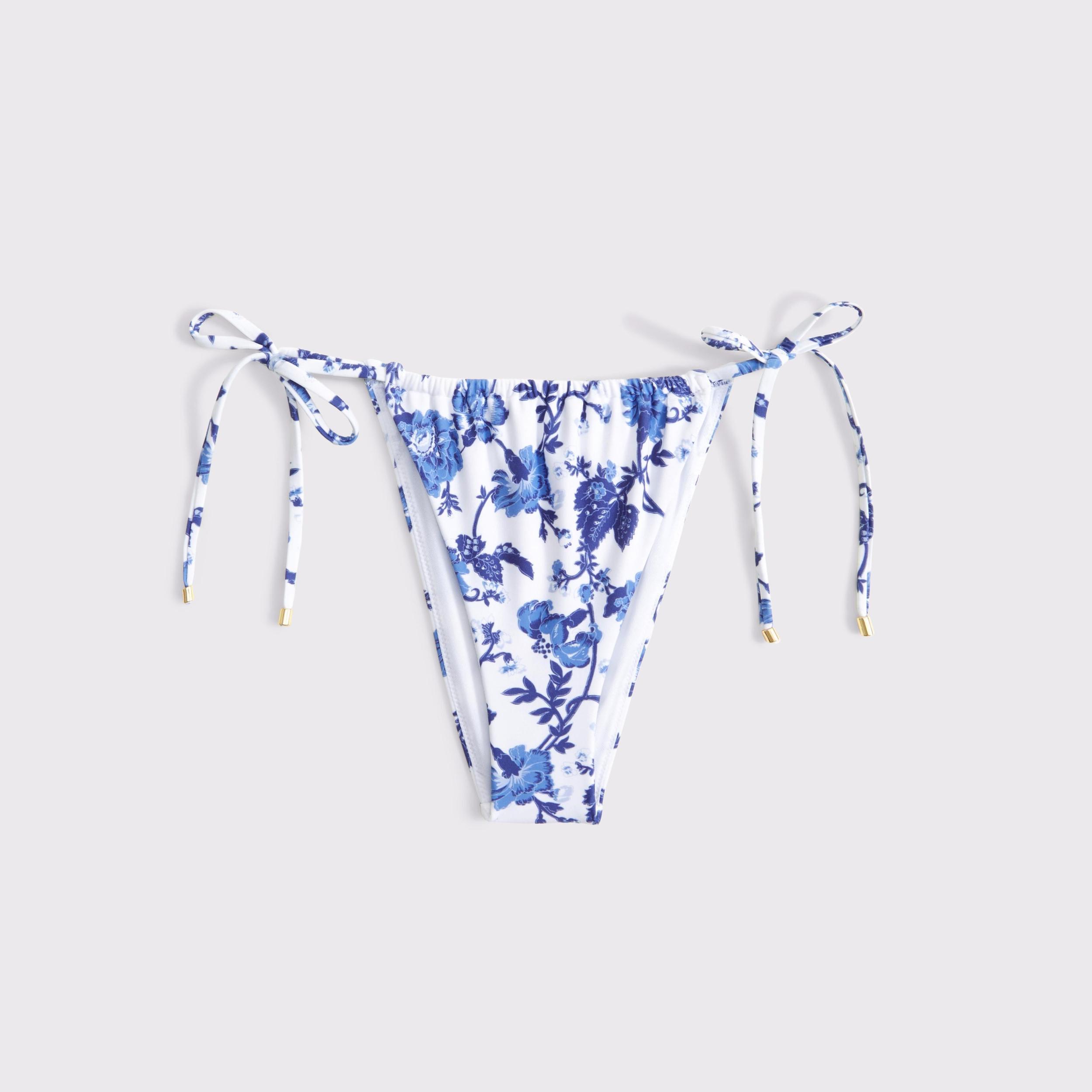 Low Rise Ruched Tie-Side Cheeky Bottom Product Image