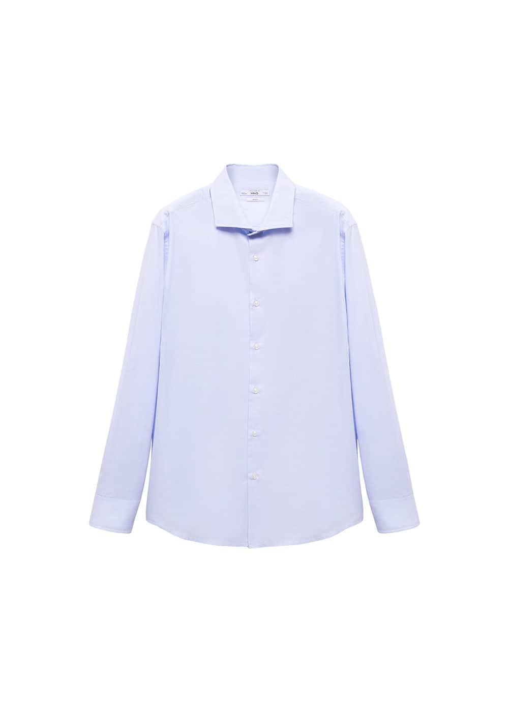 Slim fit structured suit shirt - Men | MANGO USA Product Image
