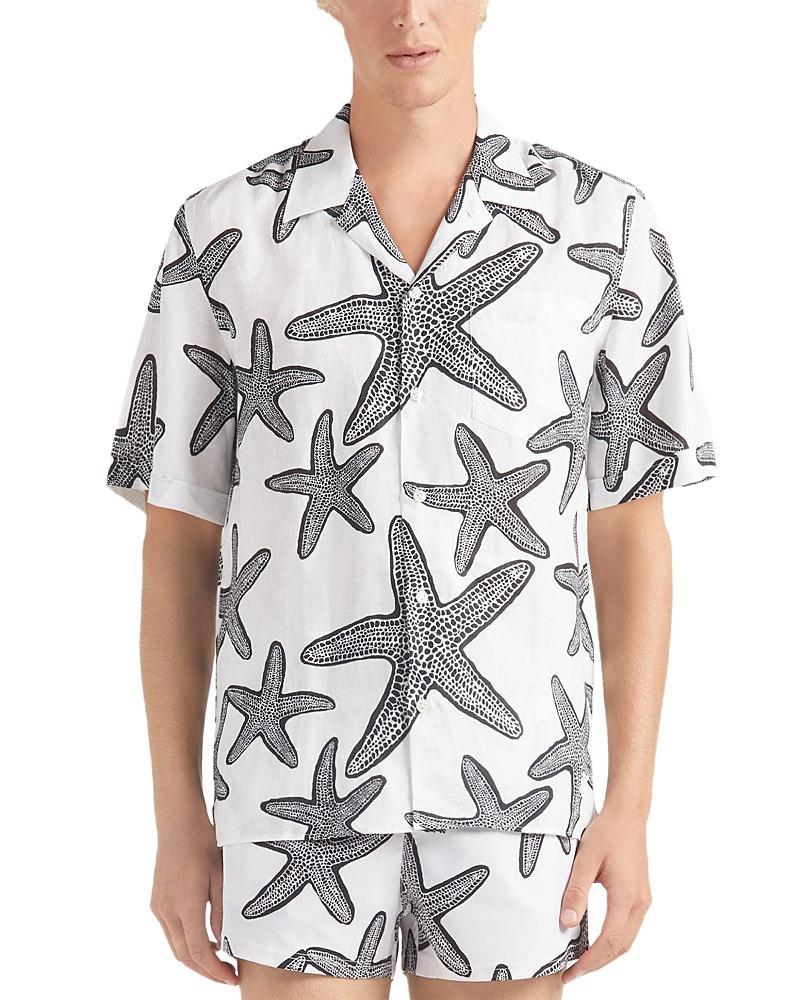 Mens Garment-Dyed Linen Camp Shirt Product Image