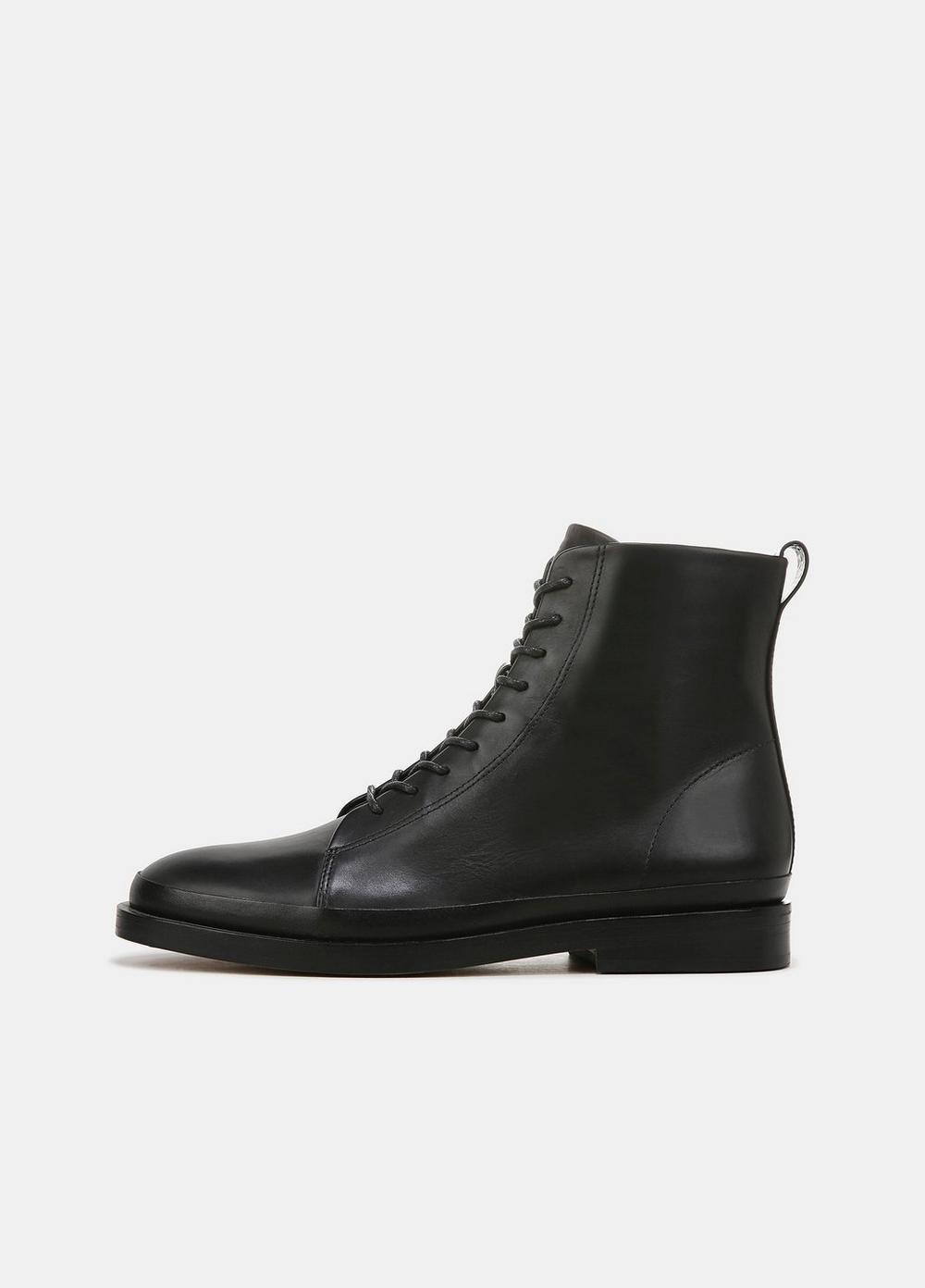 Cooper Leather Zip Combat Boots Product Image