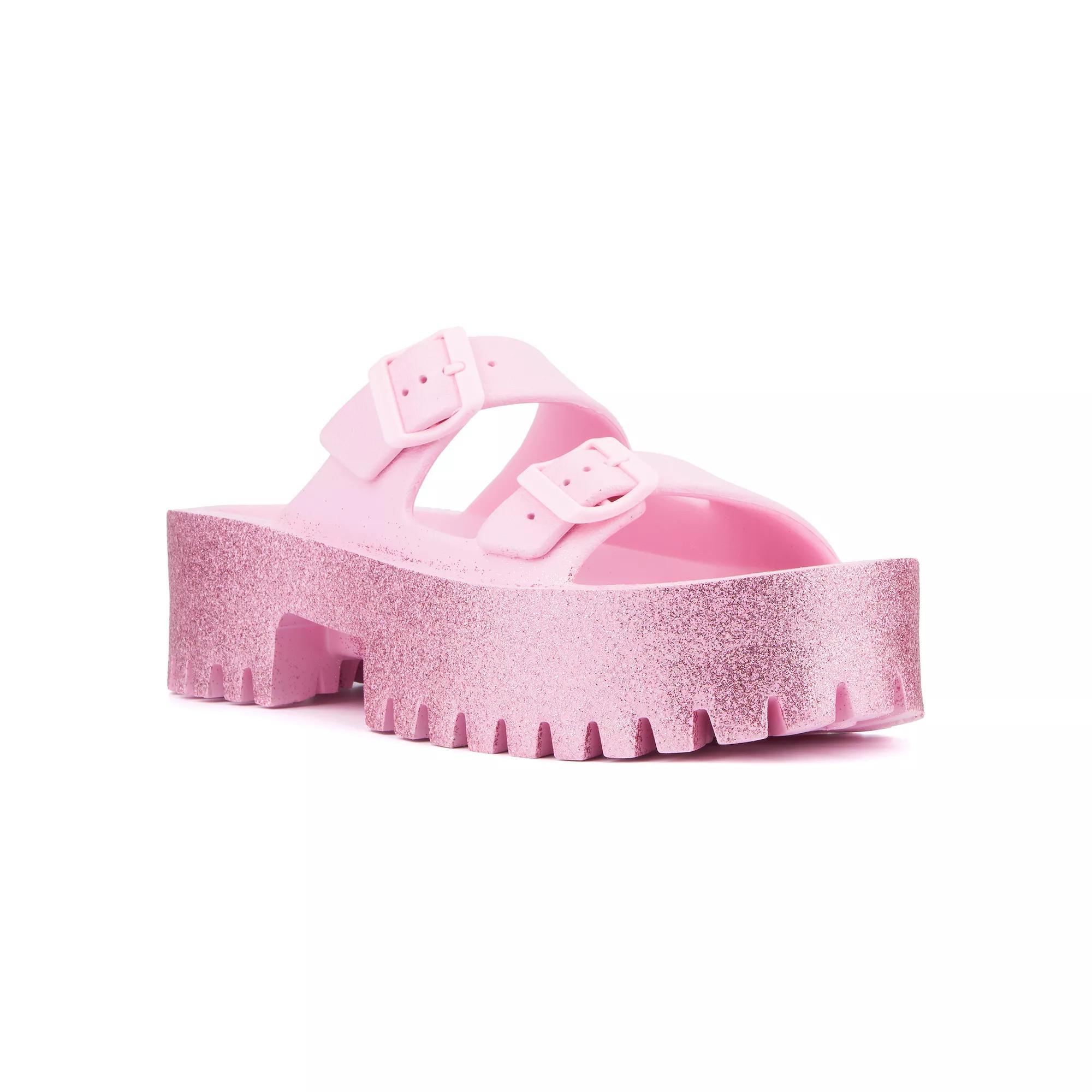 Olivia Miller Womens Sparkles Slide Sandals Product Image