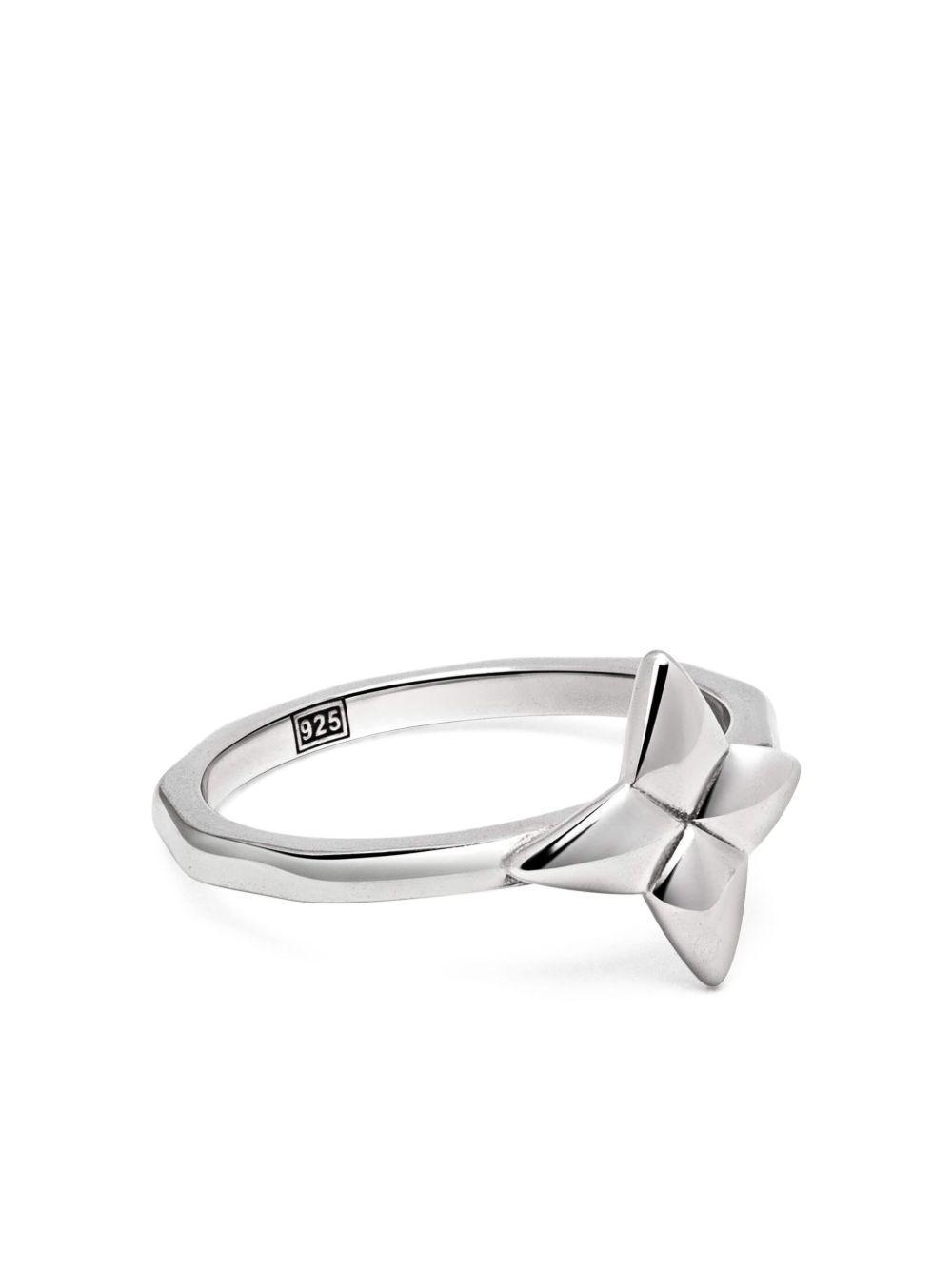 sterling silver star-shaped ring Product Image