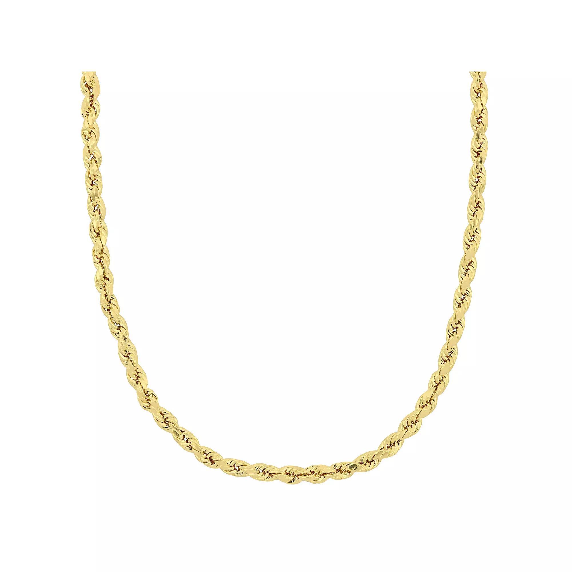 Stella Grace 10k Gold Rope Chain Necklace, Women's, Size: 18" Product Image