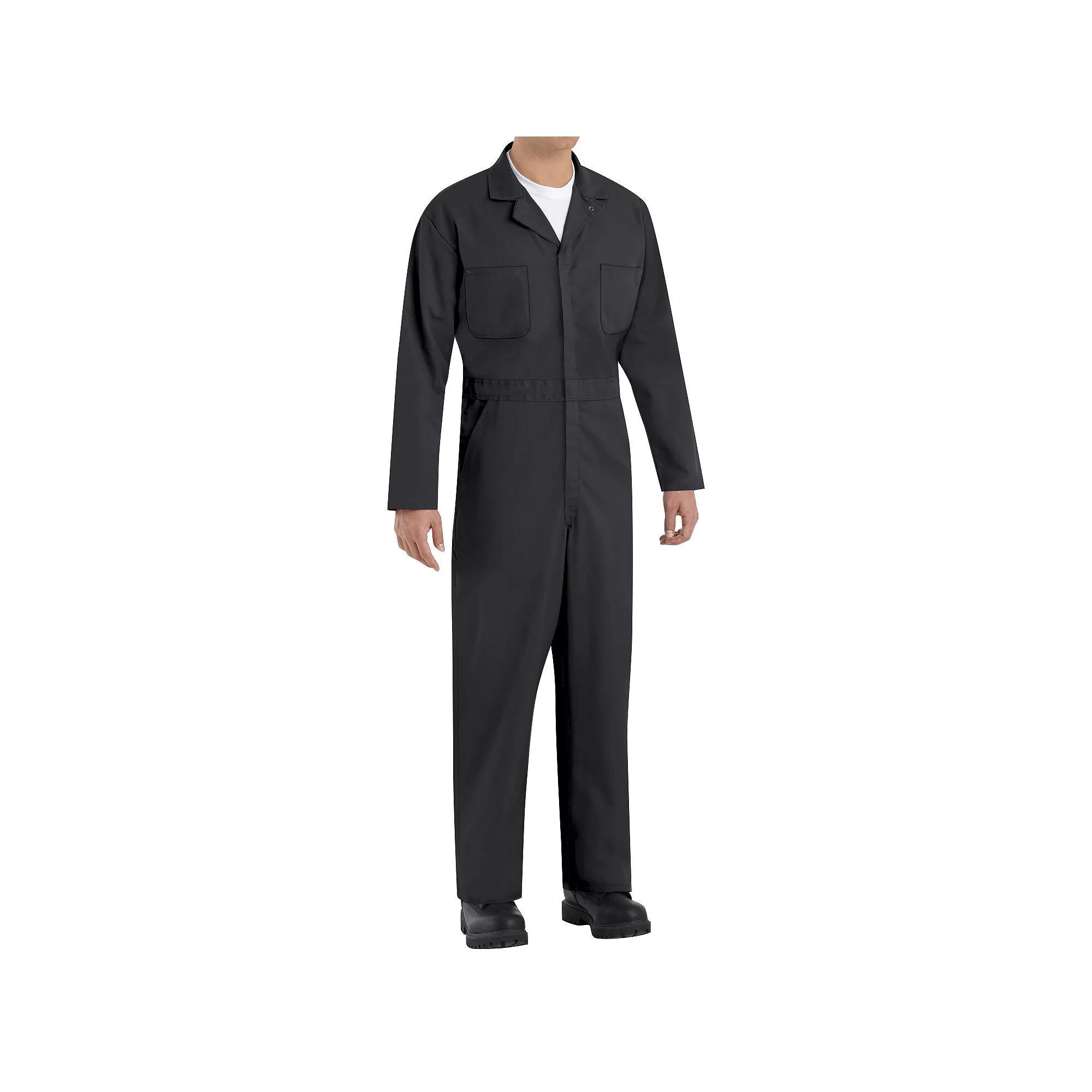 Men's Red Kap Classic-Fit Twill Action Back Coverall, Size: 40, Black Product Image