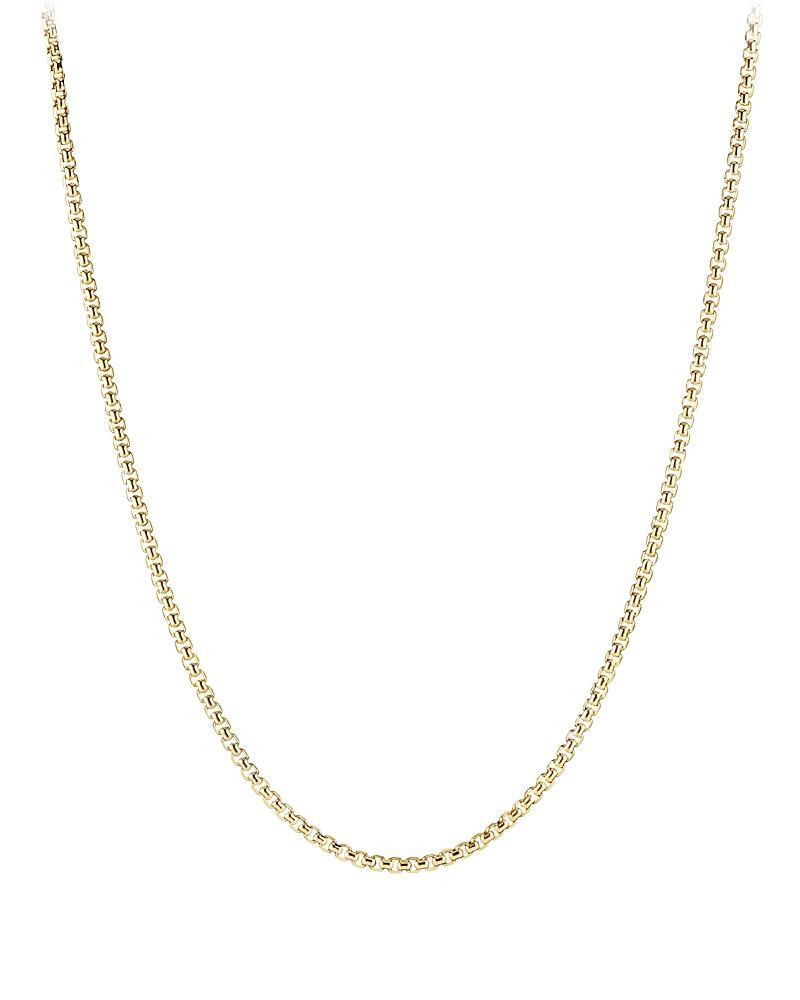 David Yurman 18K Yellow Gold Medium Box Chain Necklace 20, 3.4mm Product Image