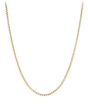 David Yurman 18K Yellow Gold Medium Box Chain Necklace 20, 3.4mm Product Image