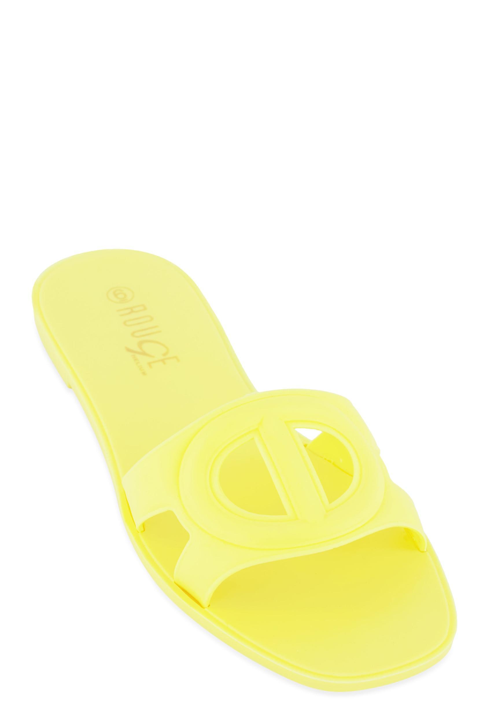 Womens Cut Out Band Open Toe Slide Sandals Product Image
