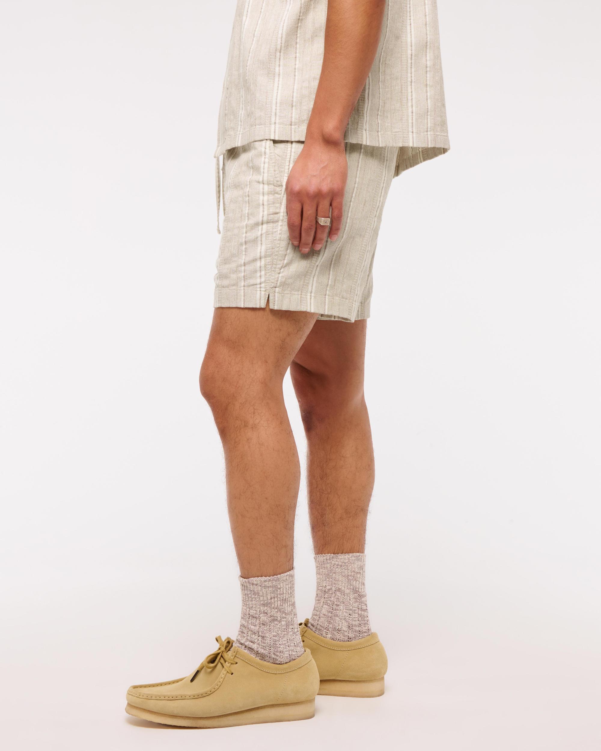 Cotton Texture Pull-On Short Product Image