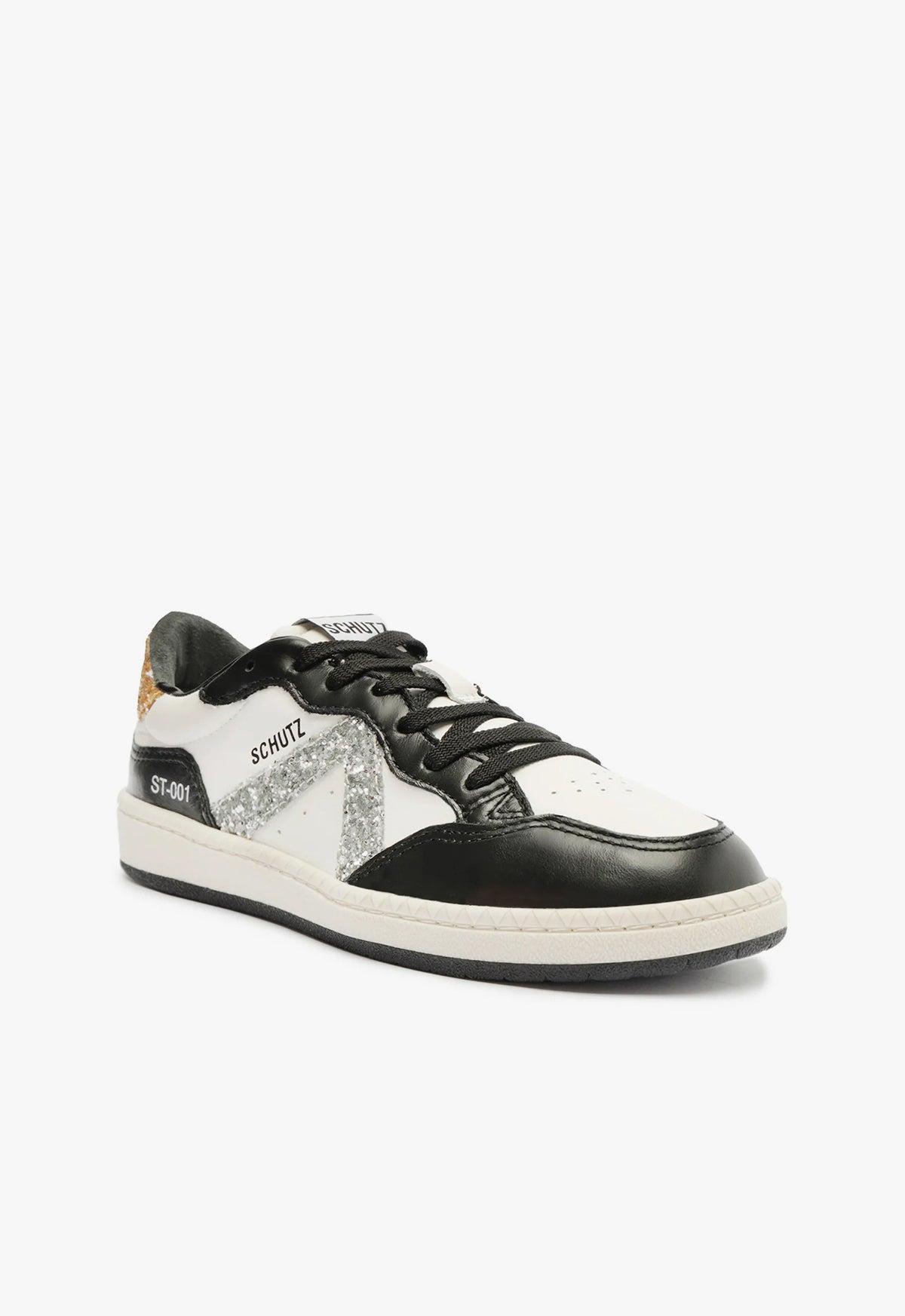 Womens St-001 Glitter Leather Low-Top Sneakers Product Image