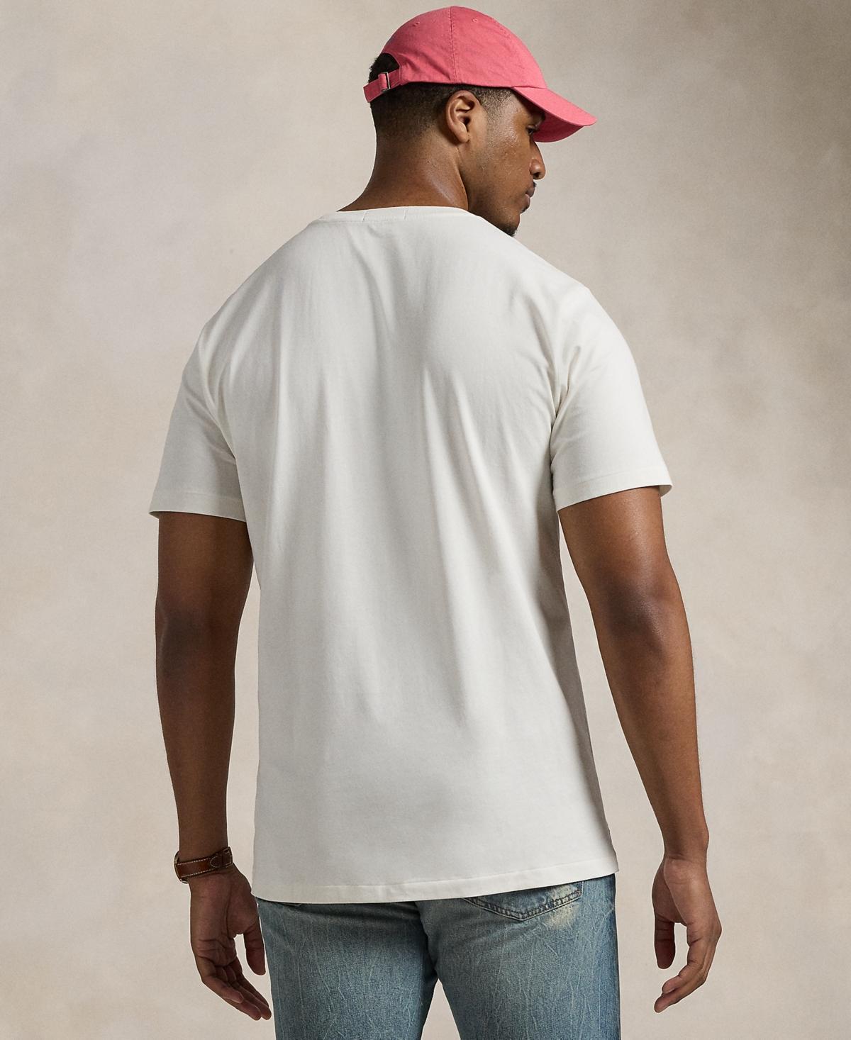 Polo Ralph Lauren Mens Big & Tall Plaid-Logo Jersey T-Shirt Product Image