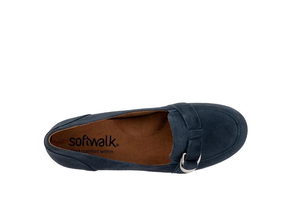 SoftWalk Serra (Navy Suede) Women's Flat Shoes Product Image
