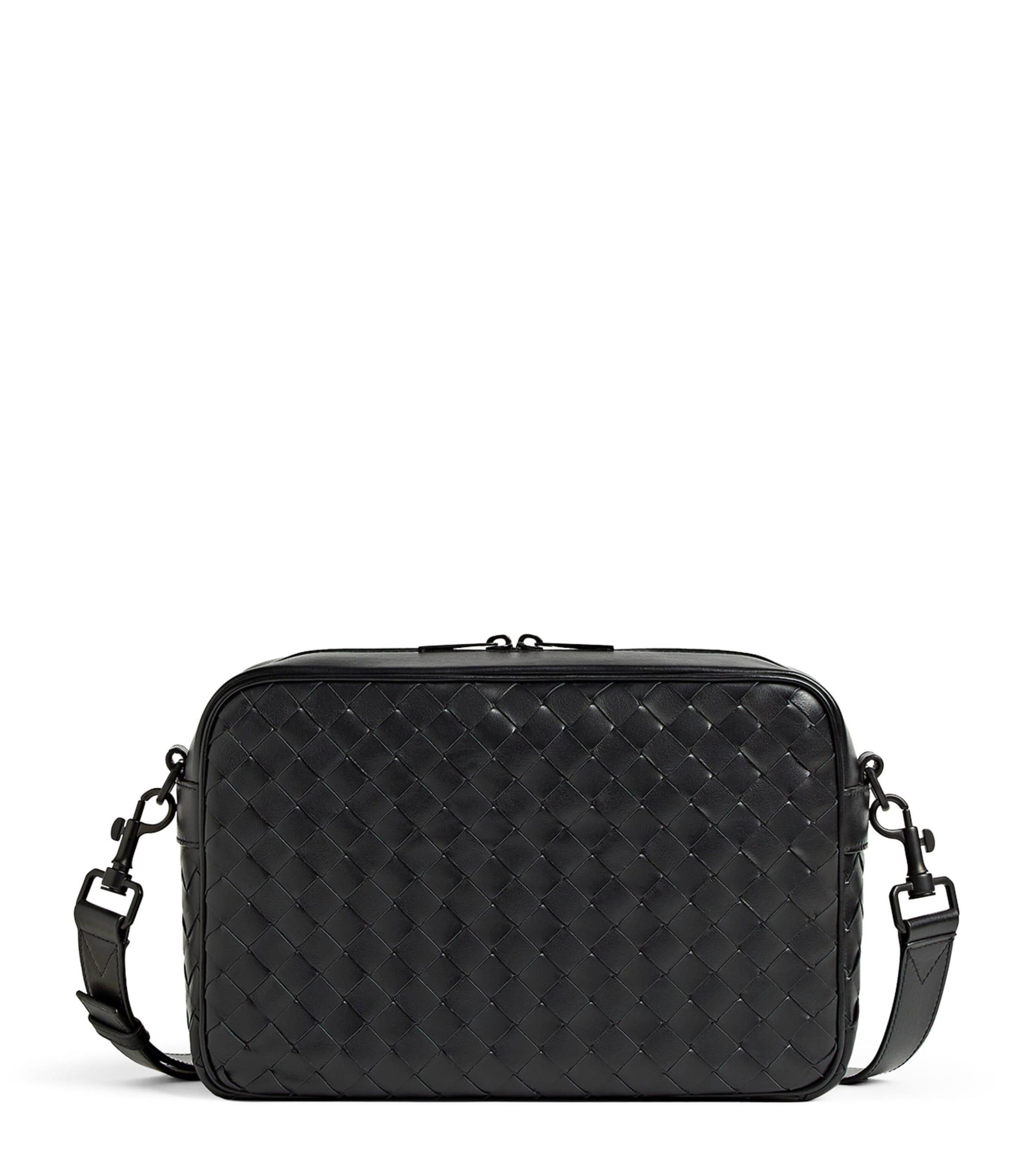 BOTTEGA VENETA Medium Leather Cassette Camera Bag In Black Product Image