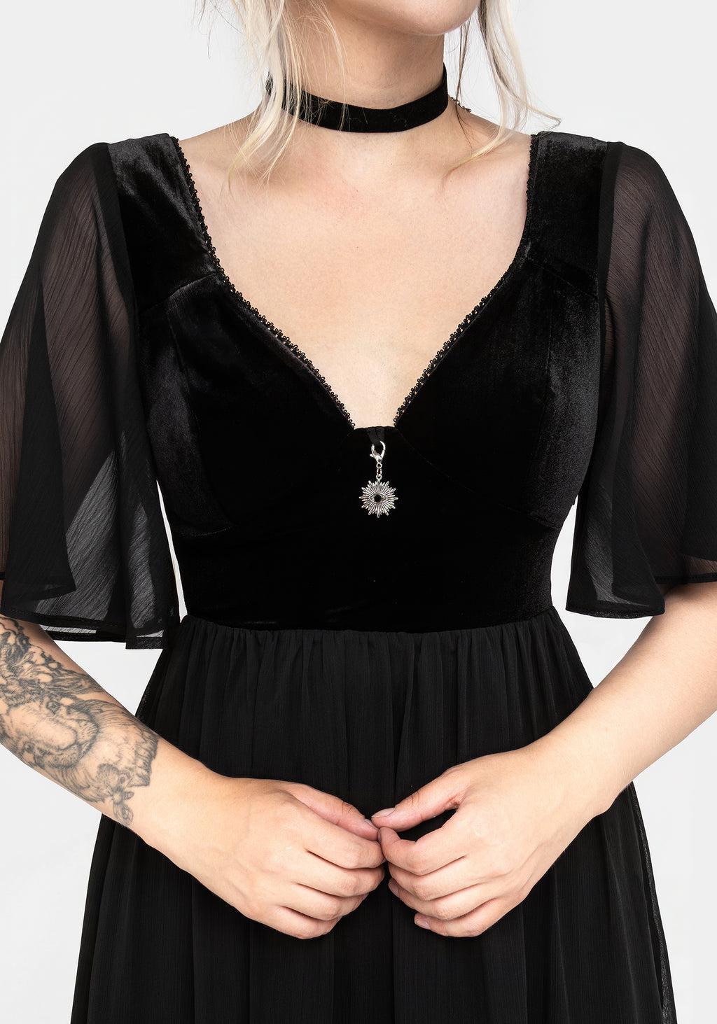 Oculist Chiffon Maxi Dress Product Image