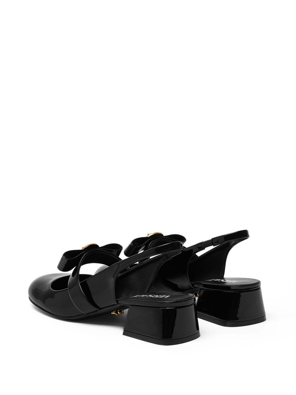 35mm Gianni Ribbon slingback pumps Product Image