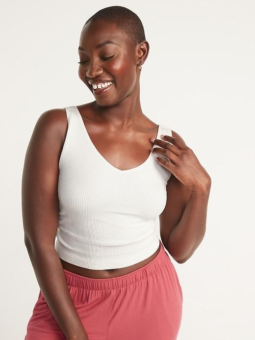 Seamless Rib-Knit Tank Top Product Image