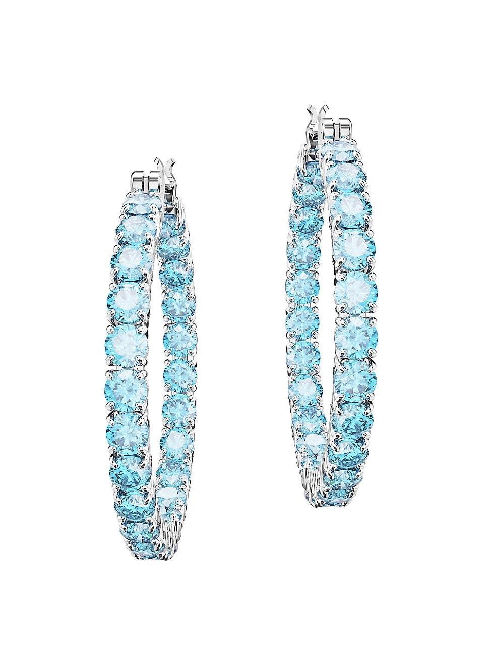 Swarovski Matrix Crystal Inside Out Hoop Earrings Product Image