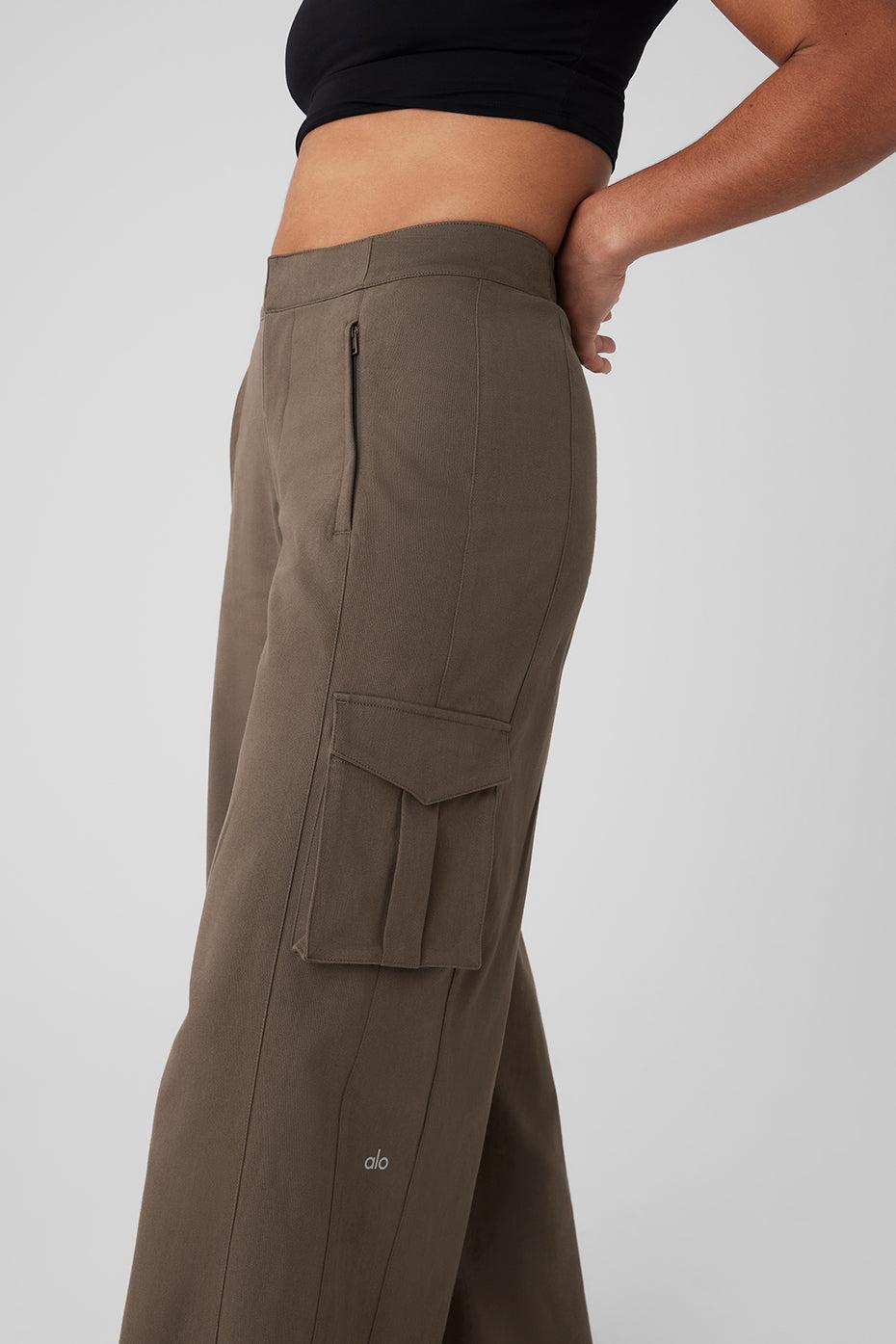 Show Off Cargo Wide Leg Trouser - Olive Tree Product Image