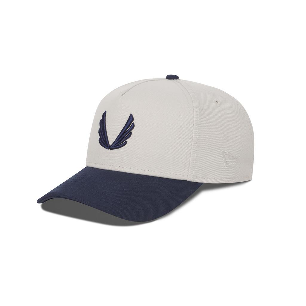 New Era® 9Forty® A-Frame Hat - Stone/Deep Blue Two Tone Product Image
