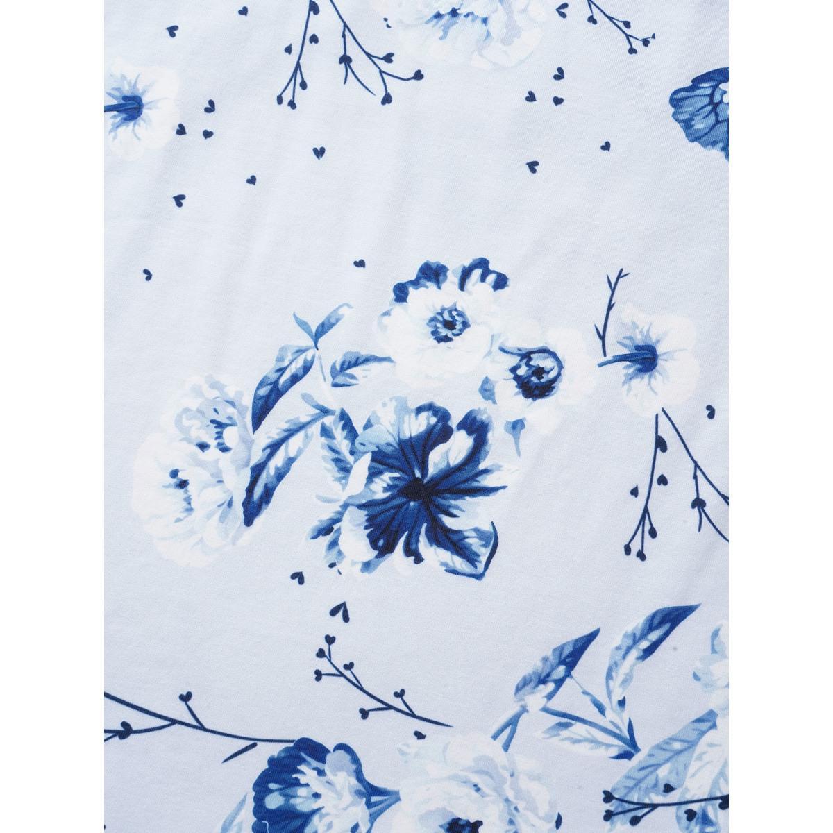 Plus Size Floral Print Lace Patchwork Pajama Sets Women Stone Floral Non Sleeveless Square Neck Lounge Loungewear Sets BloomChic 26/4X Product Image