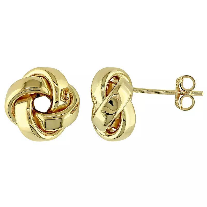 Stella Grace 14k Gold Square Peridot Stud Earrings, Womens Product Image