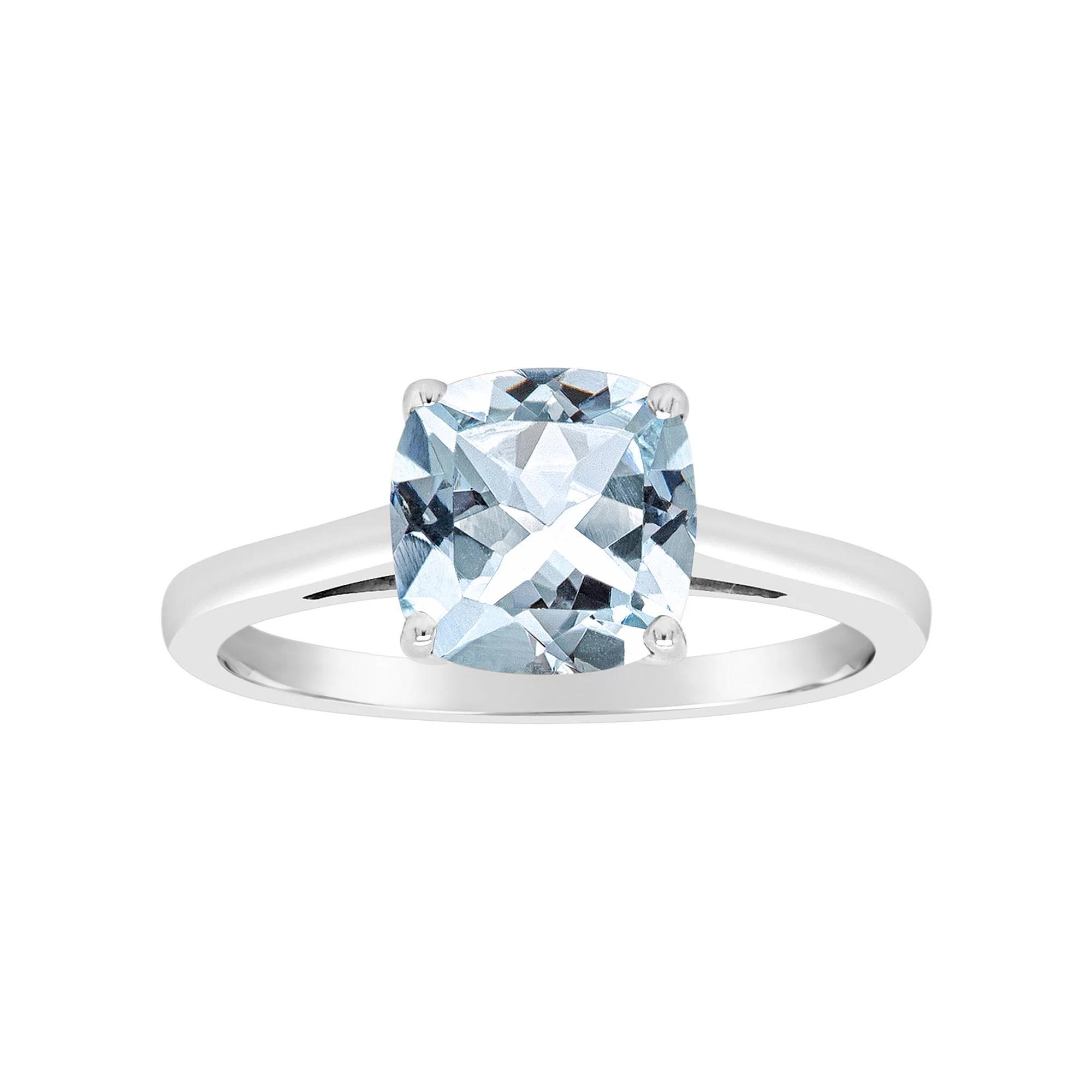 Alyson Layne 14k Gold Cushion Sky Blue Topaz Solitaire Ring, Womens Product Image
