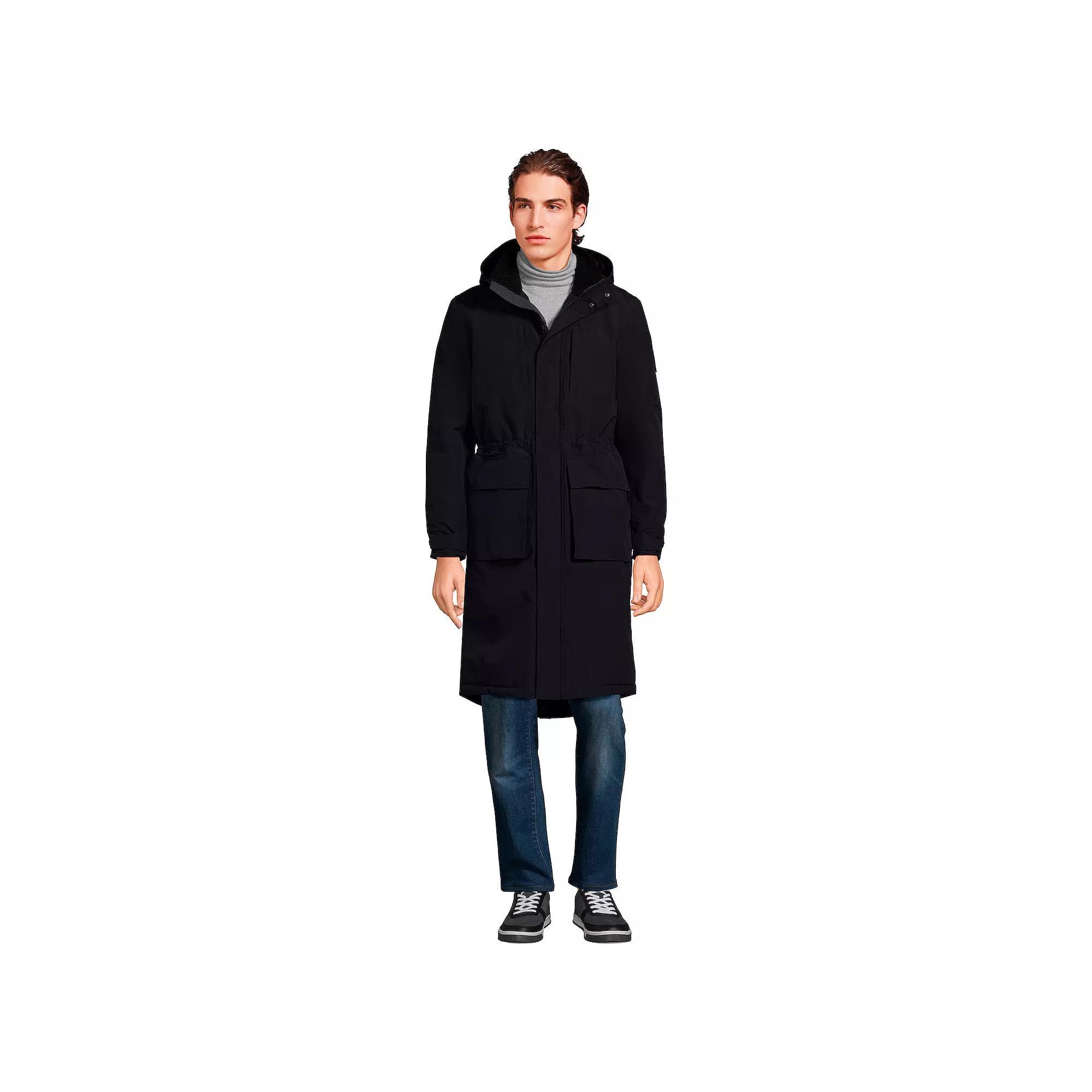 Mens Lands End Squall Waterproof Insulated Winter Stadium Coat Product Image