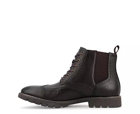 VANCE Bowman Tru Comfort Foam Men's Wingtip Ankle Boots, Size: 10.5, Black Product Image