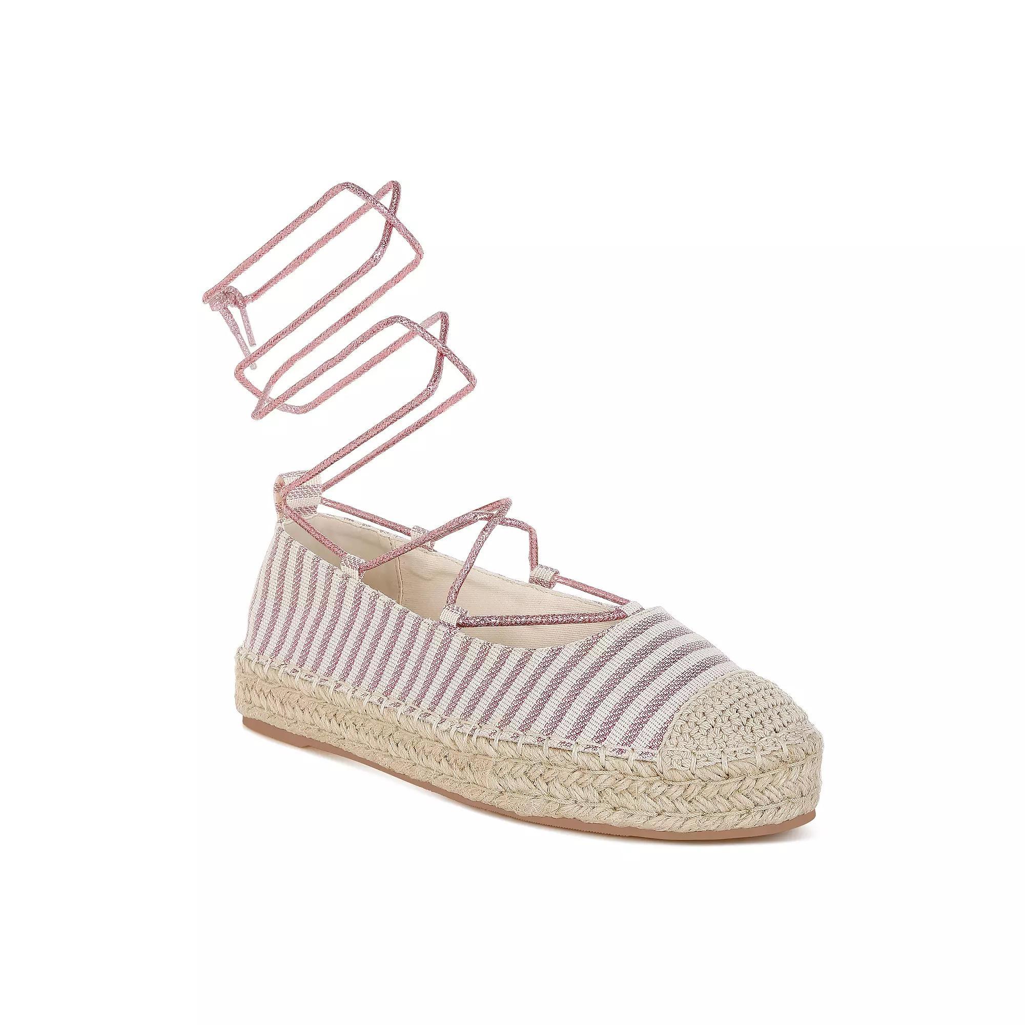 London Rag Oplin Women's Espadrille Shoes, Size: 6.5, Pink Product Image