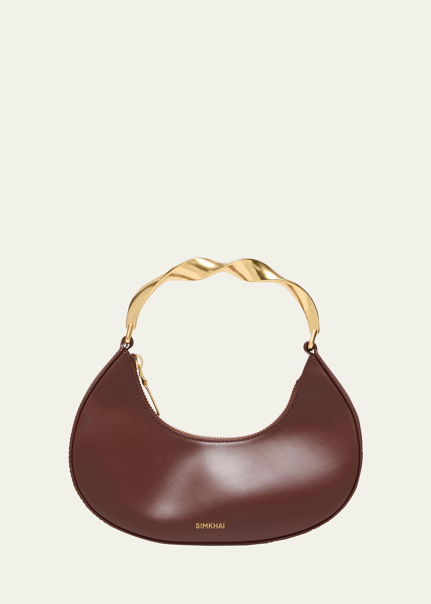 Womens Nixi Leather Twist Handle Top Handle Bag Product Image