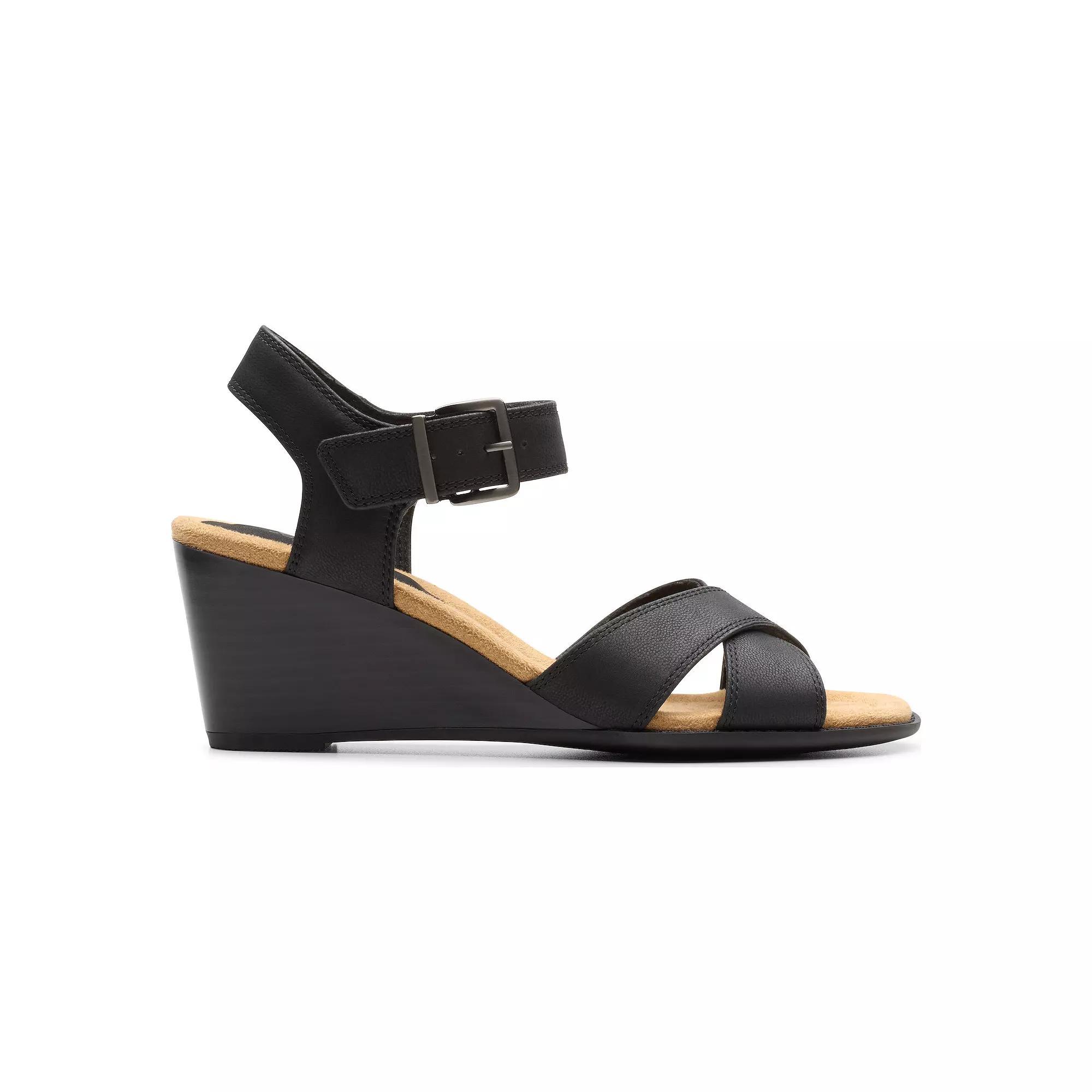 Clarks Womens Emmalae Iris Wedge Sandals Product Image