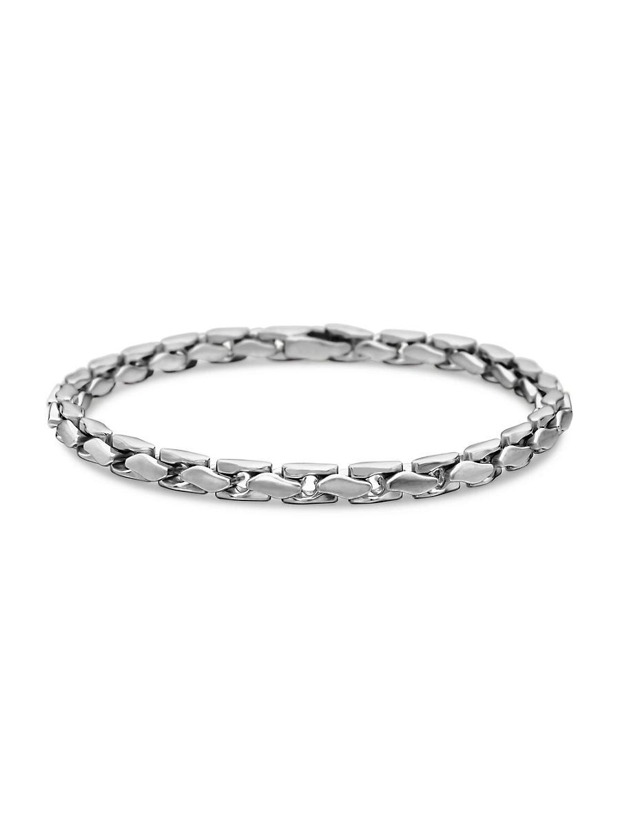 Mens Fluted Chain Bracelet Product Image