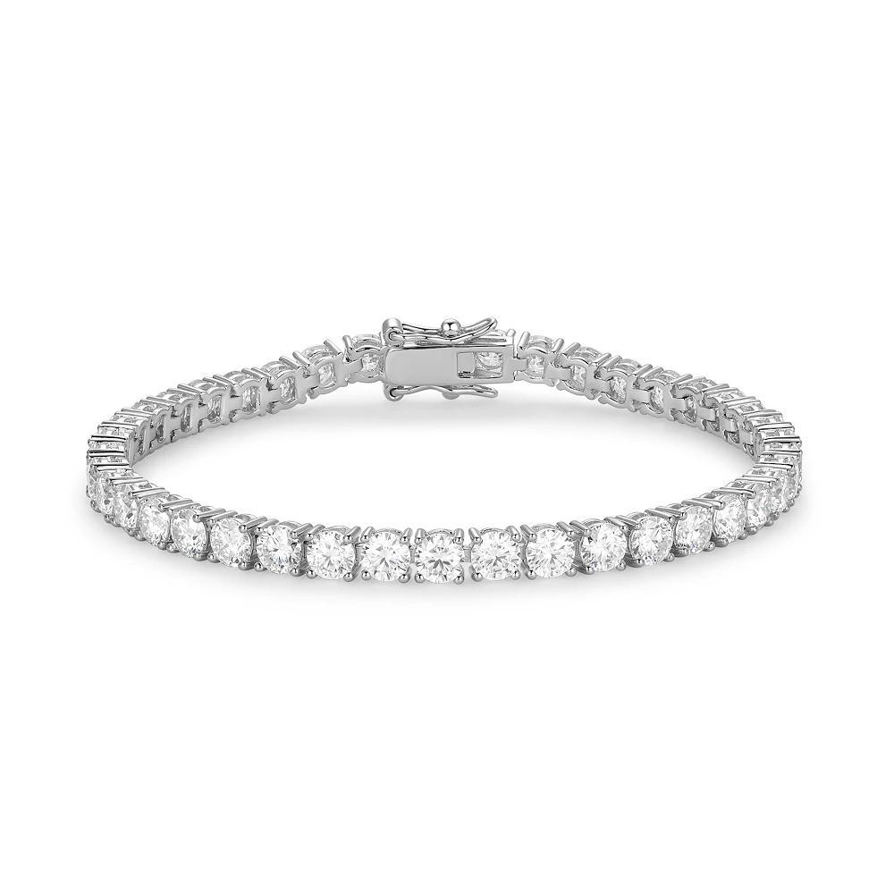 Sterling Silver Lab-Created Moissanite Tennis Bracelet, Women's, Size: 7" Product Image