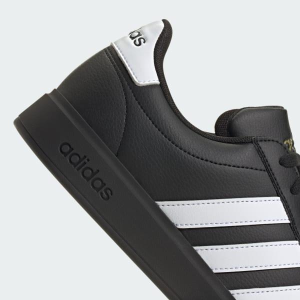 adidas Grand Court 2.0 Cloudfoam Men's Shoes, Size: 12, Black White Gold Product Image