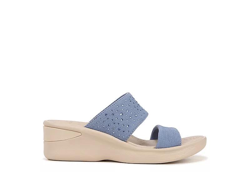 LifeStride Sienna Bright Women's Wedge Sandals, Size: 7.5 Wide, Elemental Blue Product Image