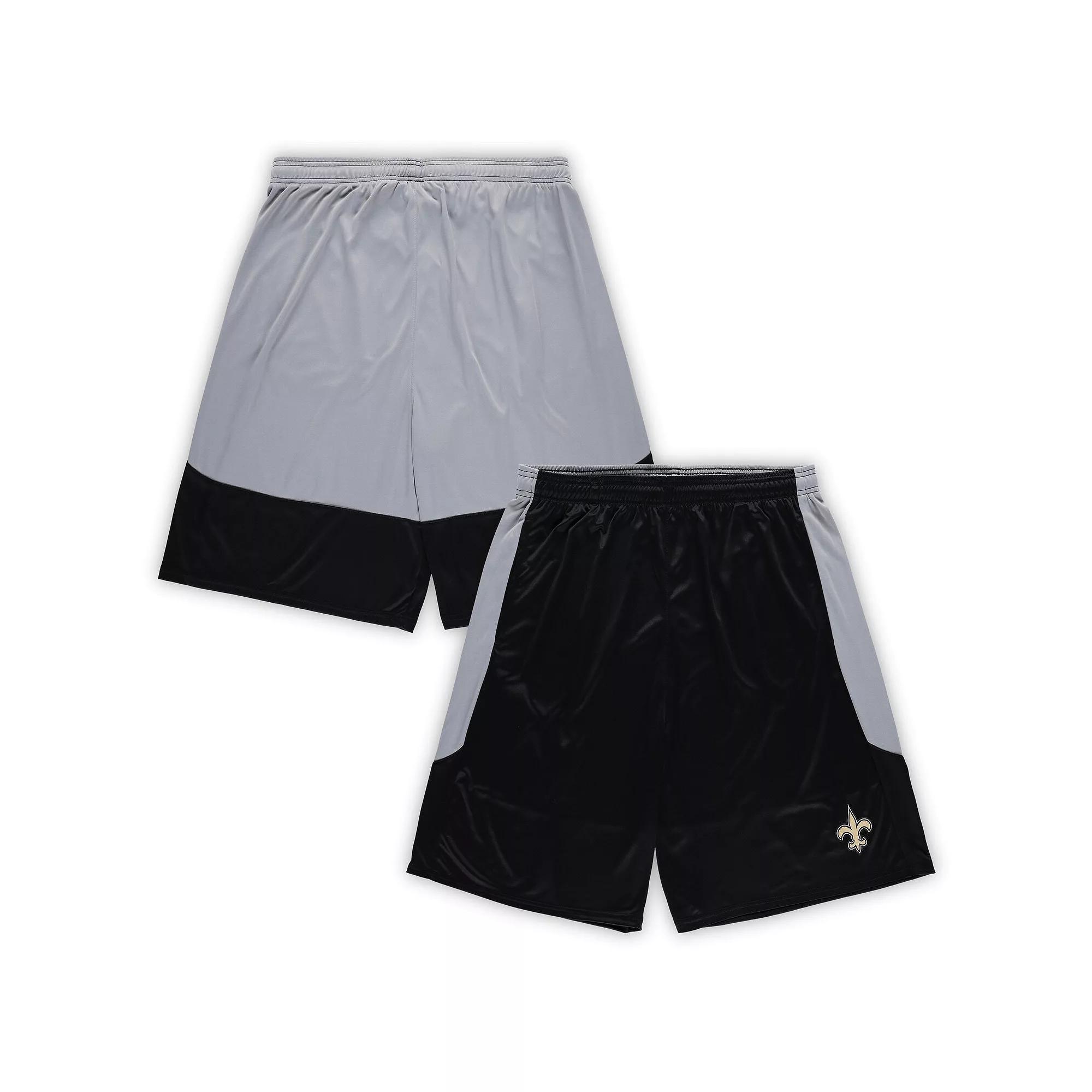 Men's Fanatics Black New Orleans Saints Big & Tall Team Logo Shorts, Size: 2XB Product Image