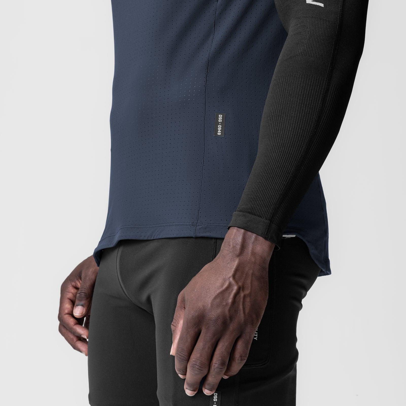 0949. Laser-Vent™ Singlet Tank - Navy Product Image