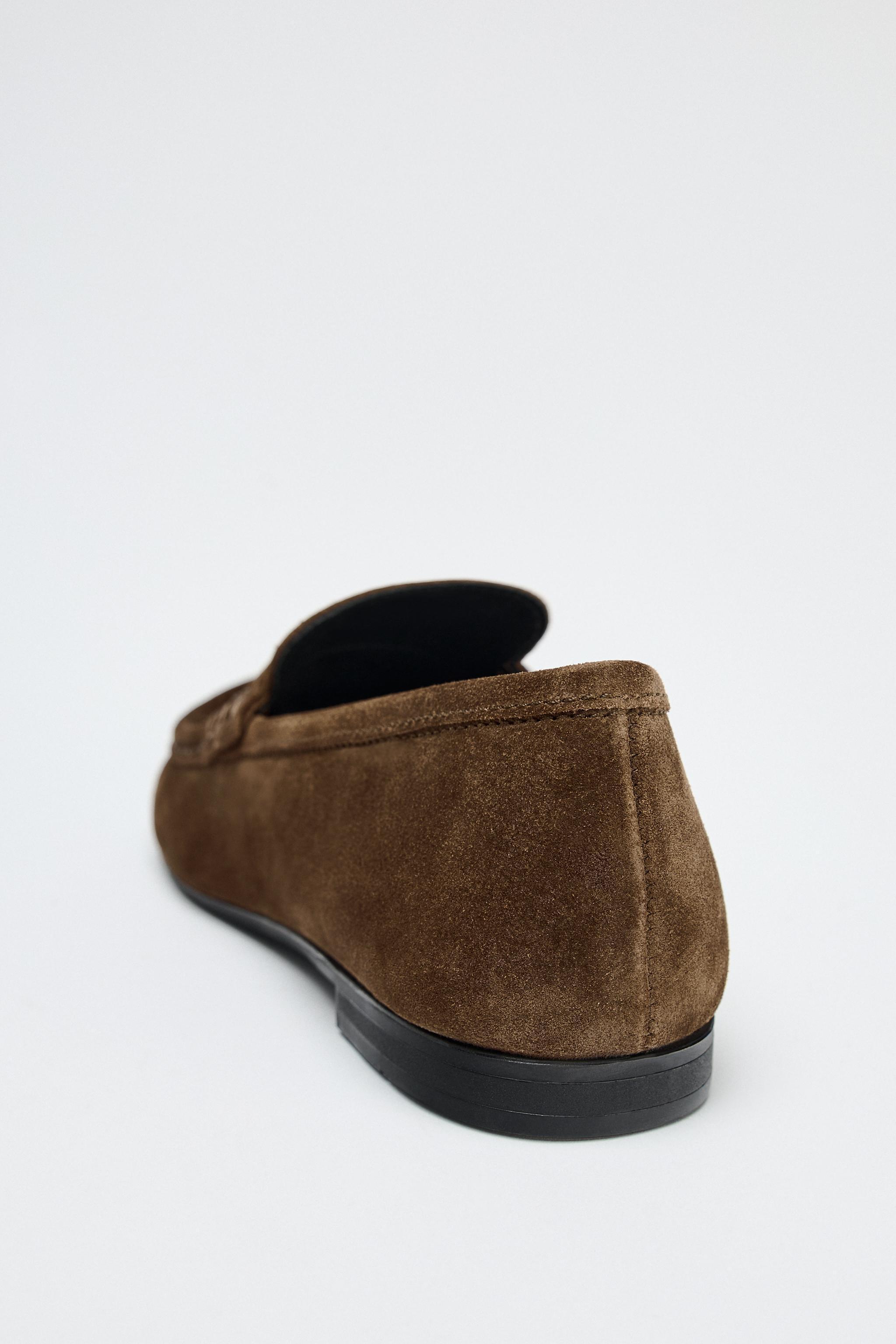 SUEDE PENNY LOAFERS Product Image