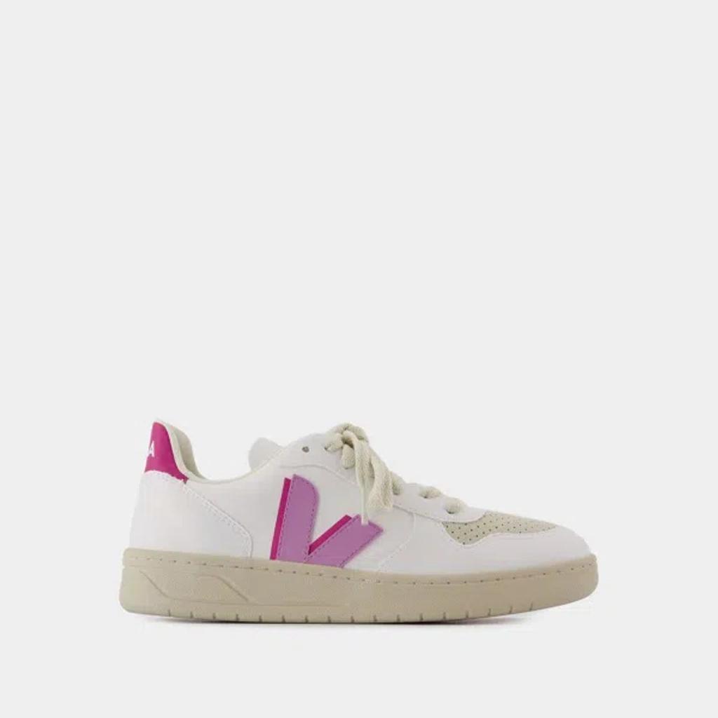 VEJA V10 Low In White_orchid_ultraviolet Product Image