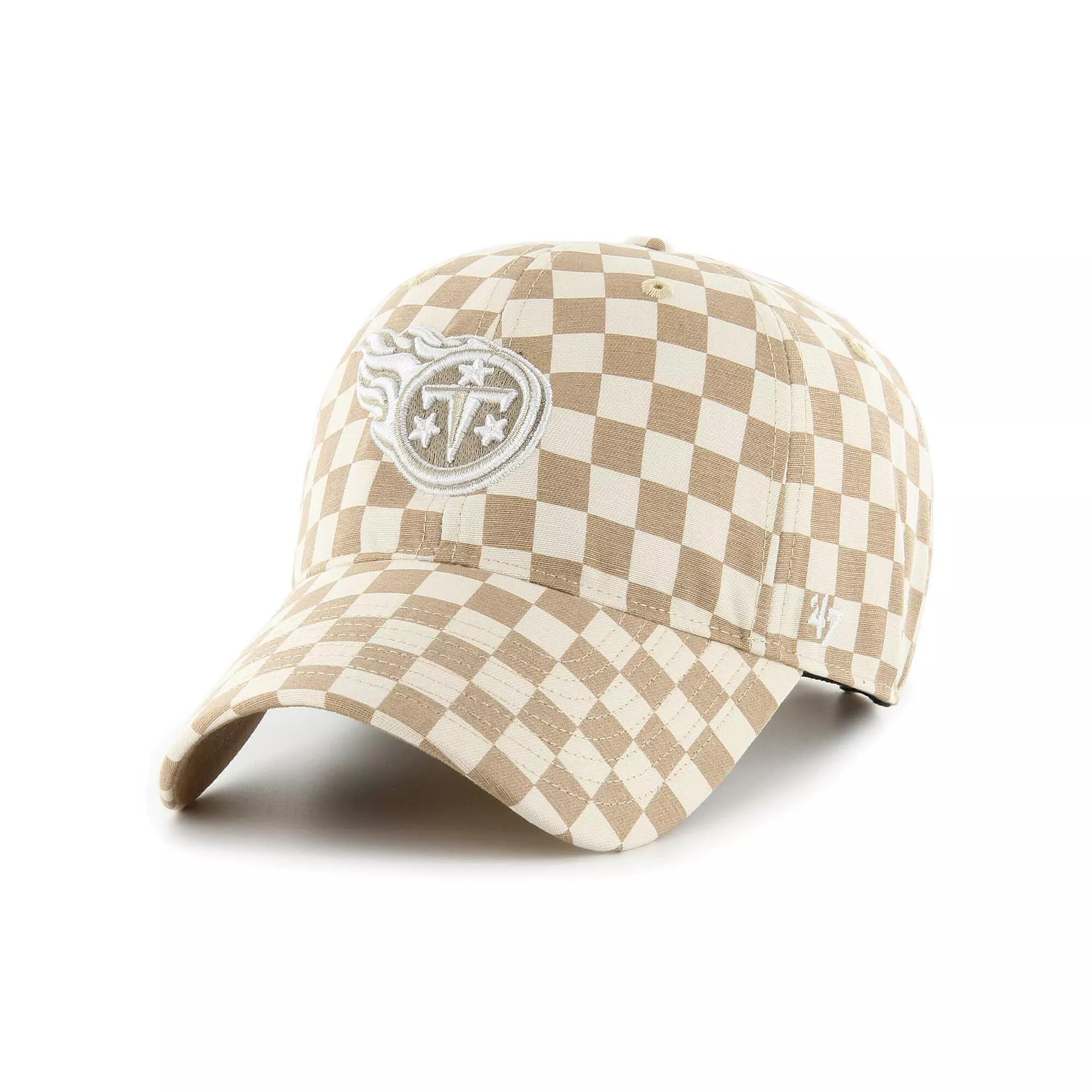 Women's '47 Tan Tennessee Titans Vibe Check Clean Up Adjustable Hat, Team Product Image