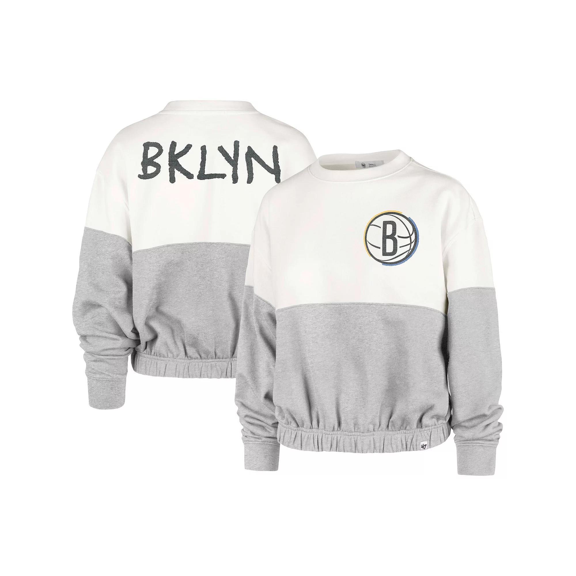 Womens 47 Cream Brooklyn Nets 2022/23 City Edition Take Two Bonita Sweatshirt Product Image