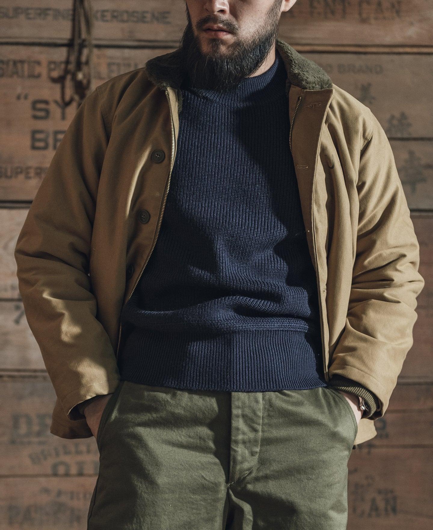 Pre-War Model USN Woolen Sweater - Navy Product Image