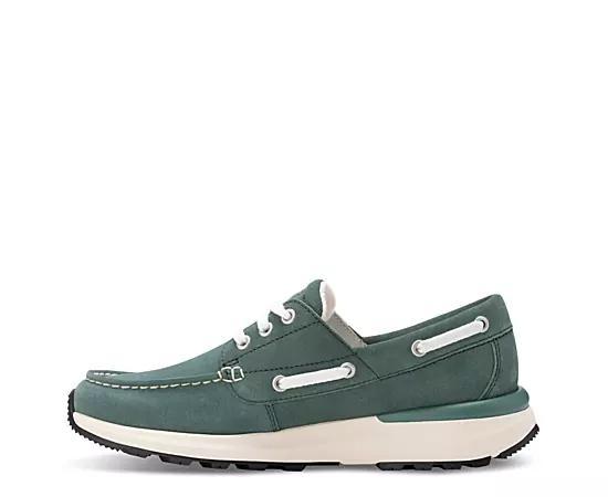 Eastland Leap Trainer Men's Leather Boat Shoes, Size: 8.5, Green Product Image