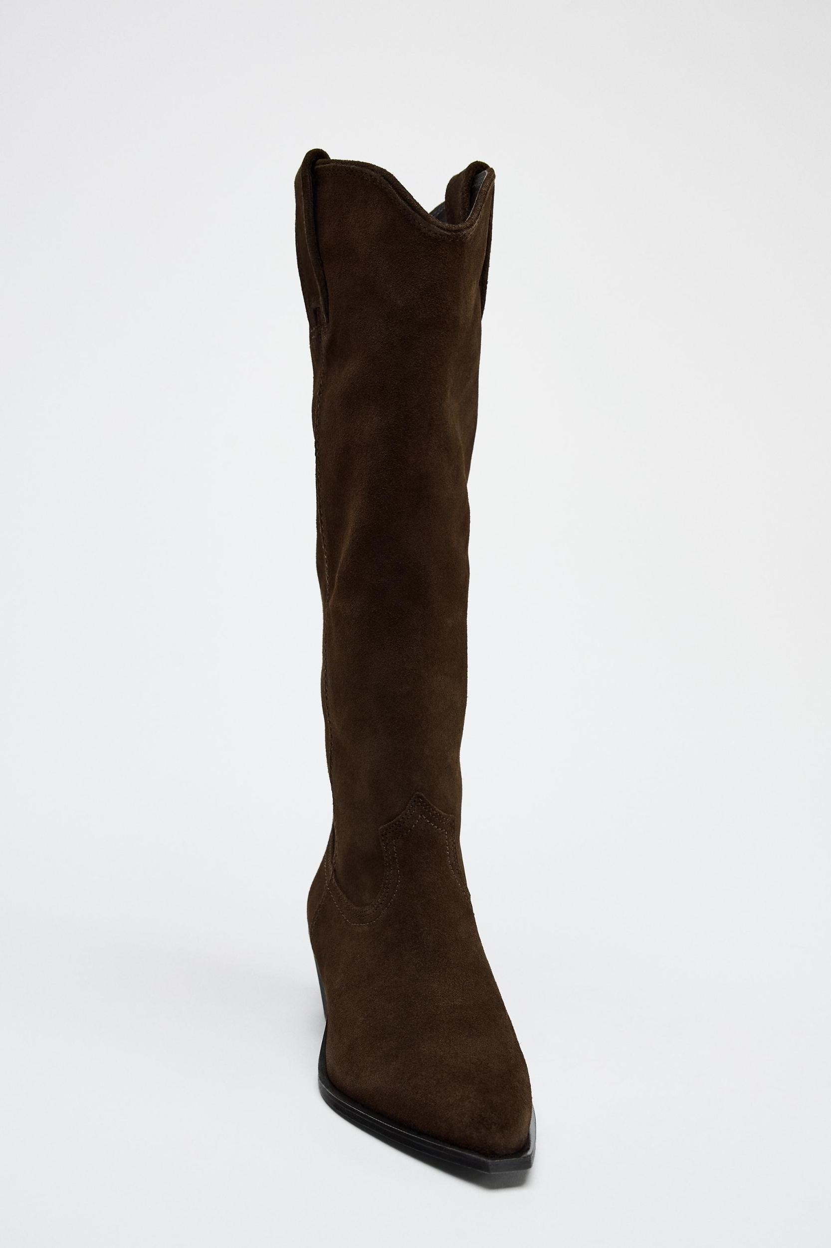 SUEDE COWBOY BOOTS Product Image