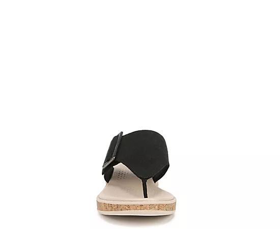 LifeStride Bay Women's Washable Thong Sandals, Size: 6.5, Black Product Image